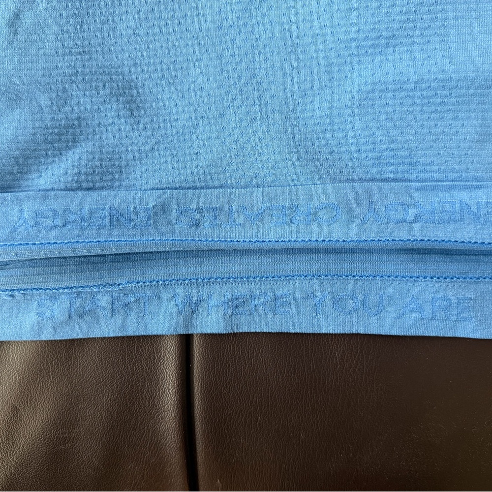 Lululemon Swiftly Tech Waist Length Long Sleeve Top Size 8 Light Blue - Picture 5 of 5